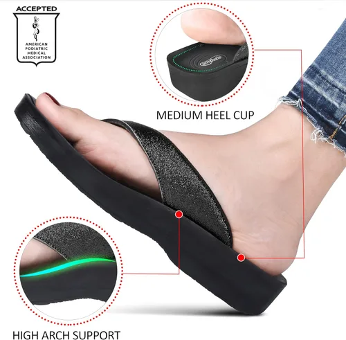 Vista 3 de Sandalias pata de gallo ortopédicas para mujer de Ravine.