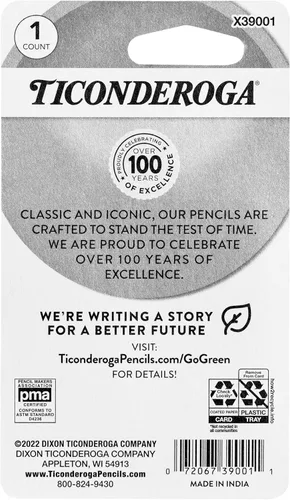 Vista 2 de Ticonderoga Duo - Sacapuntas y borrador 2 en 1, amarillo, 6