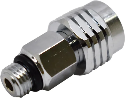 Vista 2 de Scuba Choice - Adaptador de buceo hembra 9/16-18 a macho 3/8-24, color plateado