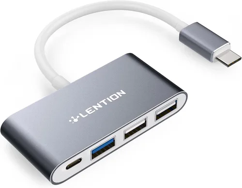 Vista 8 de LENTION Concentrador USB-C 4 en 1 con tipo C, USB 3.0, USB 2.0 para MacBook Pro (M1-M5) 2025-2016, iPhone 17-15, nuevo Mac Air/Surface, ChromeBook
