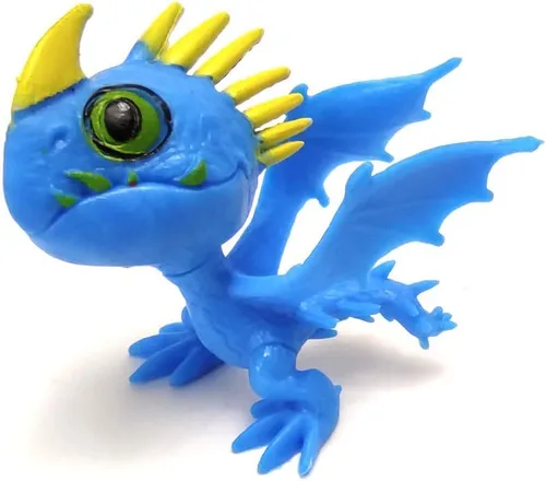 Vista 2 de Toysvill Dragones (juego de 8 piezas) - mini figuras de acción: Toothless (Night Fury), Deadly Nadder, Gronckle, Hideous Zippleback, Hotburple