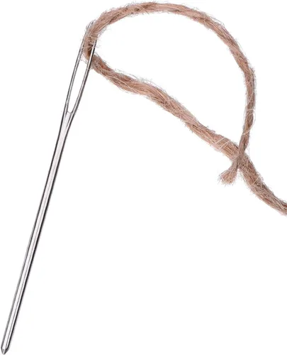 Vista 7 de Outus 15 agujas romas de acero, agujas de tejer, agujas de coser, 3 tamaños