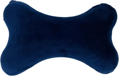 Vista 8 de Bookishbunny Almohada de cuello de viaje con forma de hueso de perro de espuma viscoelástica para automóvil, autobús y camión, comodidad para Negro