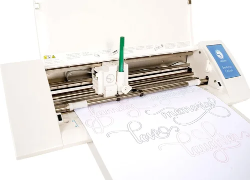 Vista 2 de Soporte para bolígrafo Silhouette con adaptadores, color azul, blanco medio y gris grande