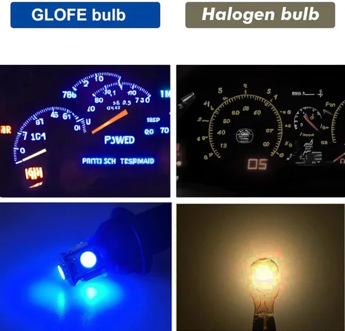 Vista 3 de T10 194 168 Dash Instrument Ultra Blue Bombillas LED Bright Panel Gauge Cluster Dashboard Bombillas LED 10pcsSet
