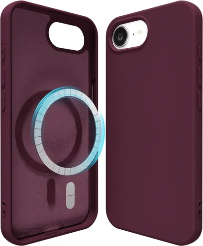 Vista 98 de oakxco Funda de silicona para iPhone 12 Pro Max, magnética, compatible con carga inalámbrica Magsafe, cubierta protectora de goma suave y delgada