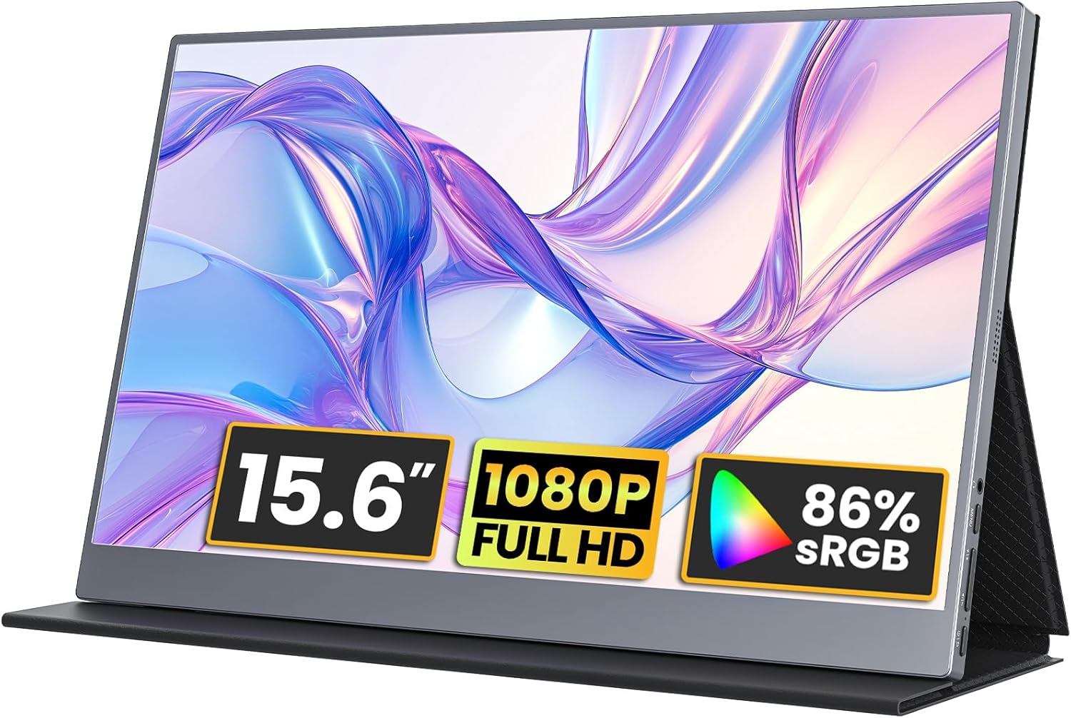 6. kksmart Monitor portátil de 15.6 pulgadas 1080P FHD 86% sRGB 60Hz, monitor de viaje para laptop, MacBook Surface PC, Xbox PS5, HDMI Dual USB-C
