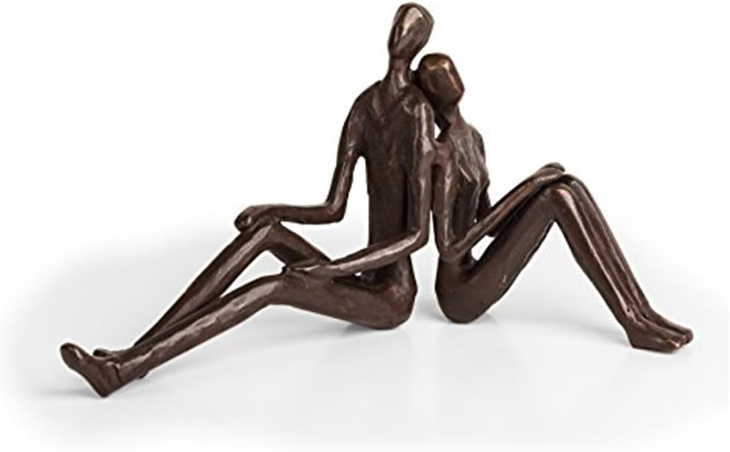 5. Danya B. Escultura romántica de bronce fundido para parejas, decoración contemporánea del hogar para cualquier habitación u oficina, regalo único