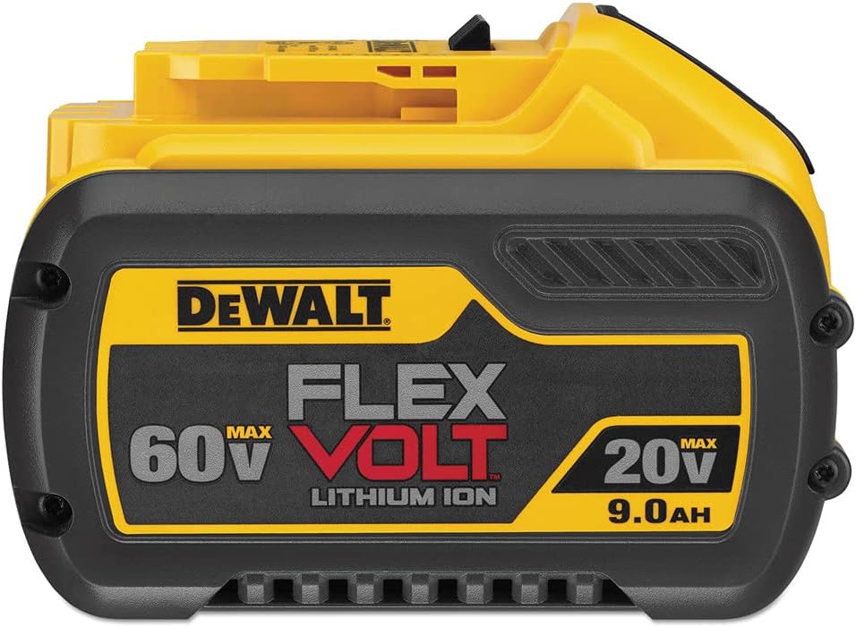 2. Batería DeWalt DCB609 de 20 vatios/60 vatios máximo, Flexvolt de 9.0 Ah
