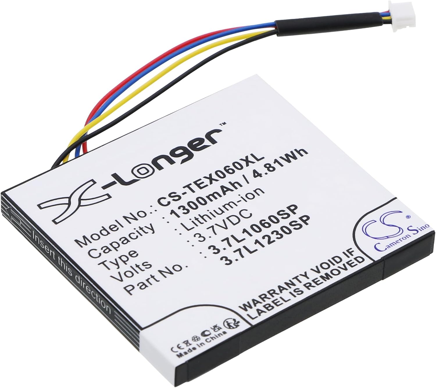 1. Batería de repuesto para calculadora Texas Instruments, TI-Nspire CX, TI-Nspire CX CAS, N2/AC/2L1/APN 3.7L1060SP, 3.7L1230SP, 541383800002-G0511