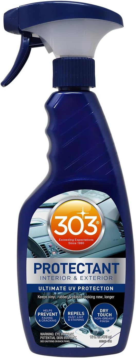 2. 303 Protector automotriz para vinilo, plástico y goma, 16 onzas
