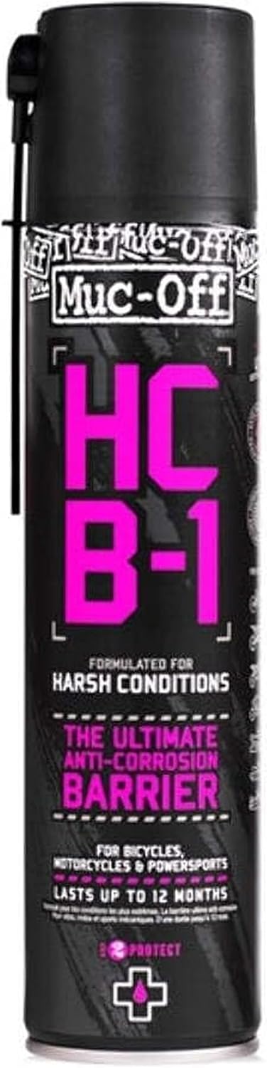 3. Muc Off HCB-1, 13.5 onzas líquidas, espray anticorrosión, inhibidor de óxido, barrera de condiciones adversas, espray antioxidante para bicicletas