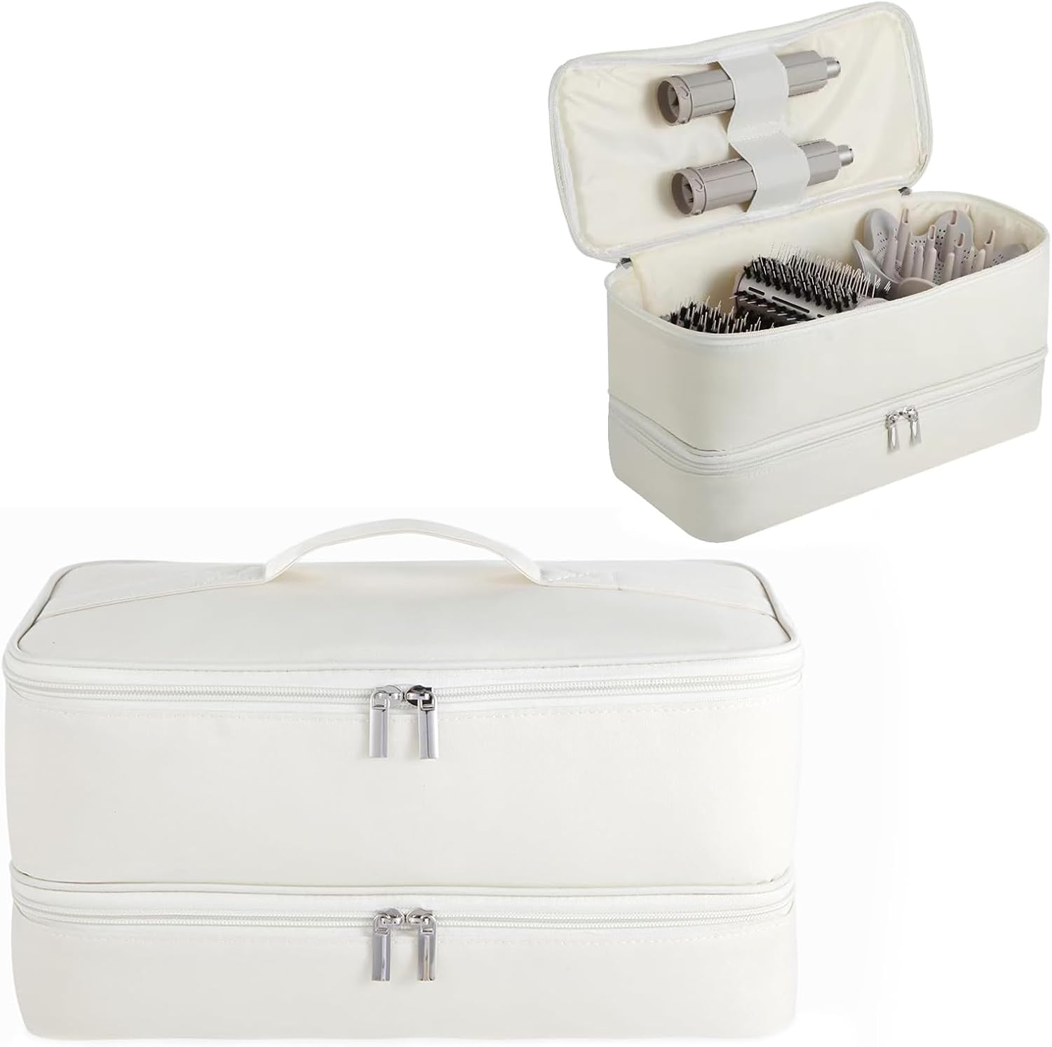 1. Estuche de transporte de doble capa para Shark Flexstyle, estuche de viaje para Shark SpeedStyle, bolsa organizadora de almacenamiento portátil