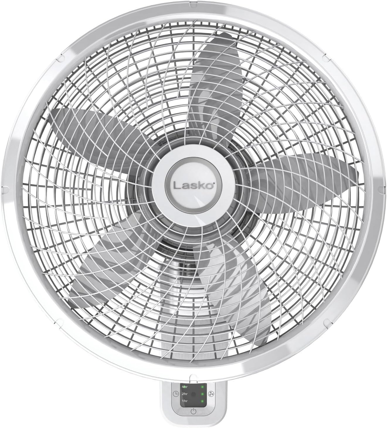 2. Lasko Lasko-18 - Ventilador oscilante para montaje en pared con mando a distancia, 3 velocidades (M18950), estándar