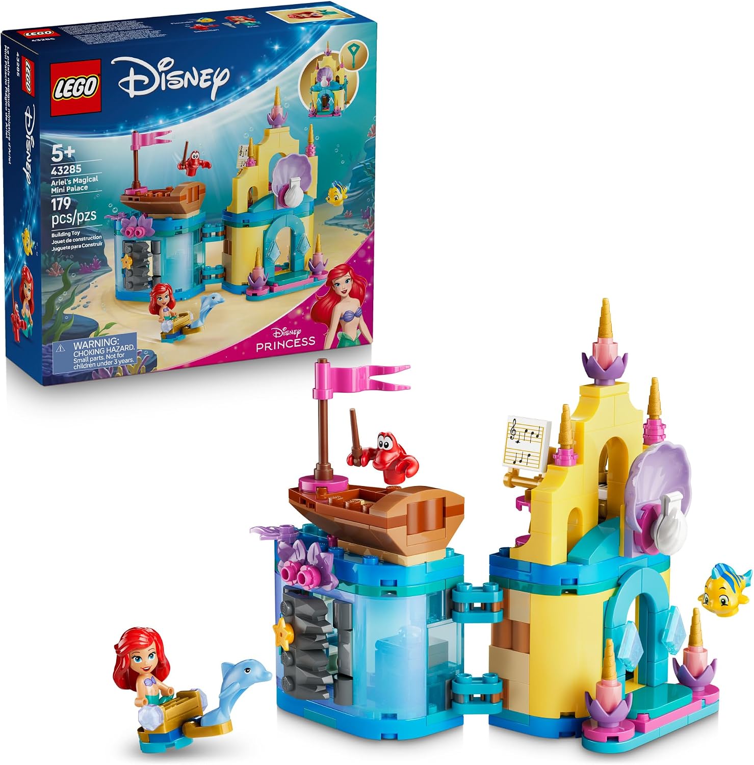 10. LEGO Disney Princess Ariel's Magical Mini Palace 43285