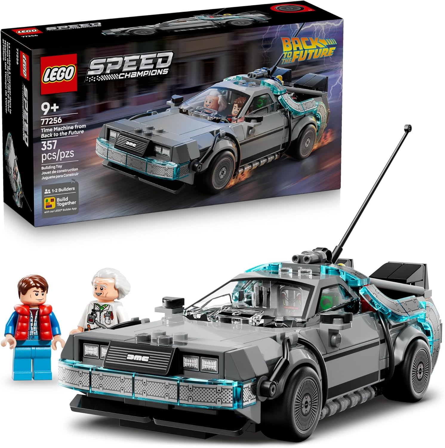 12. LEGO Speed Champions Time Machine de Regreso al Futuro 77256