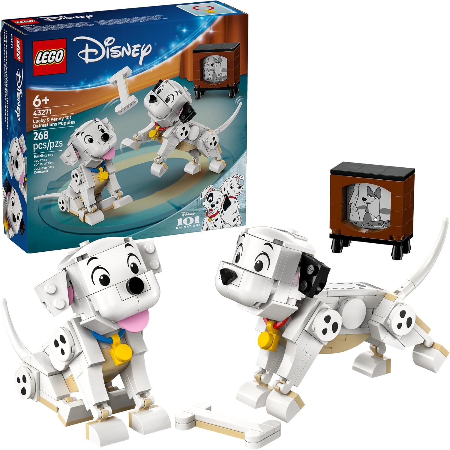 13. LEGO Disney Lucky & Penny 101 Dálmatas Cachorros 43271