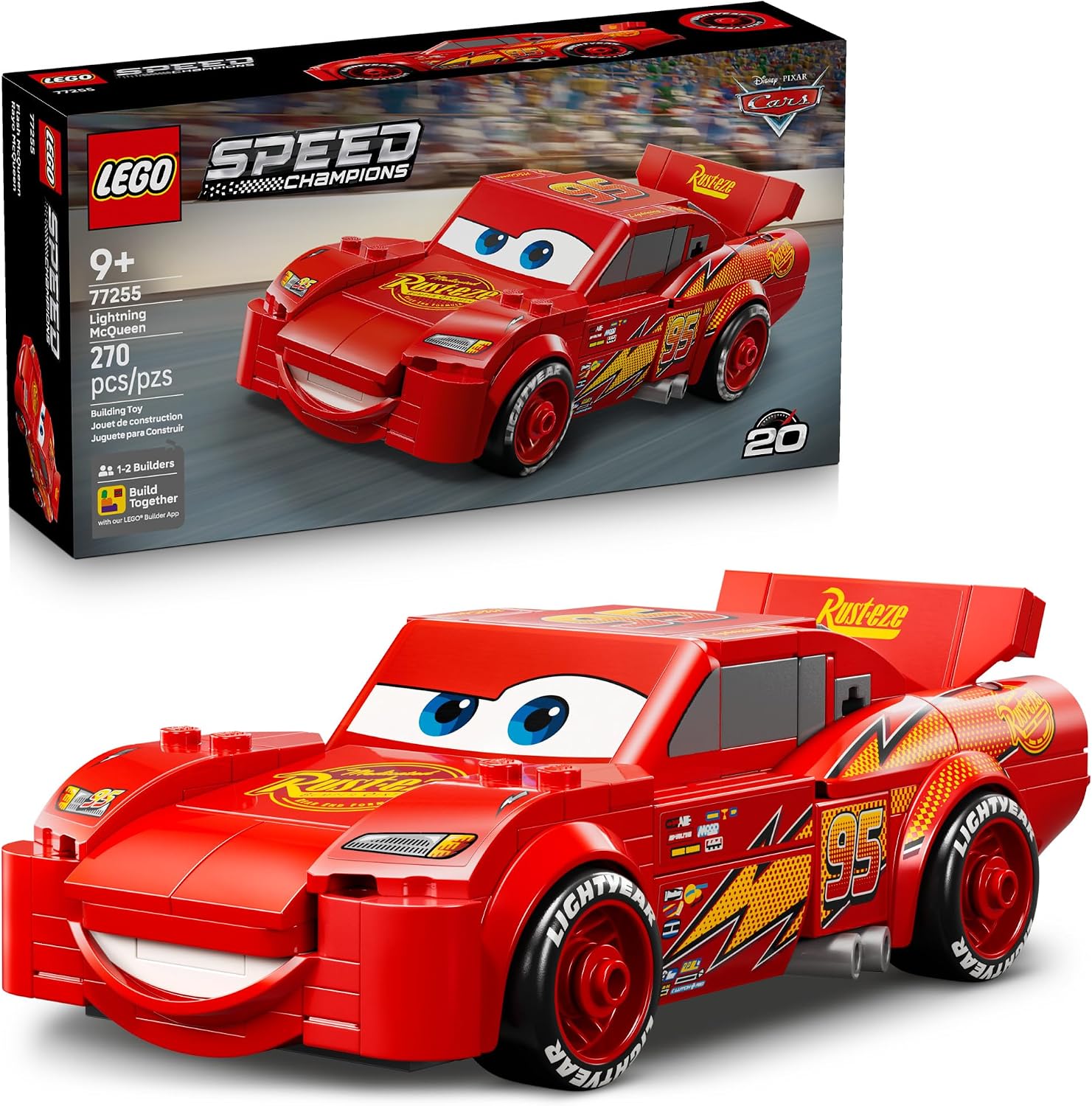 1. LEGO Speed Champions Lightning McQueen 77255