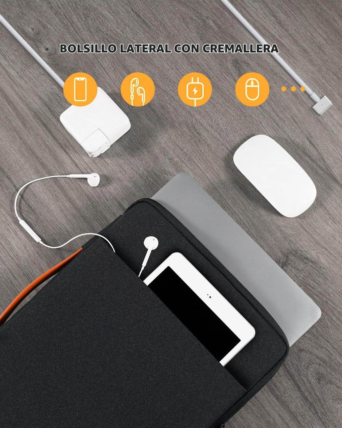 13. NIDOO Funda para computadora portátil de 14 y 15 pulgadas para MacBook Air M4 M3/15 pulgadas Surface Laptop 7 6 5/15.3" IdeaPad Slim 5i Gen 9/14"